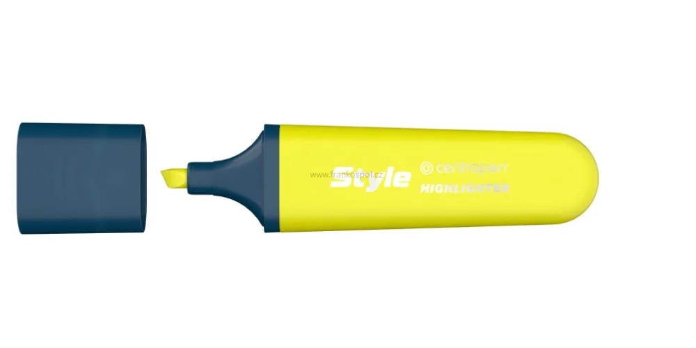 Ověřený Zvýrazňovač CENTROPEN Style 6252, fluo, žlutý