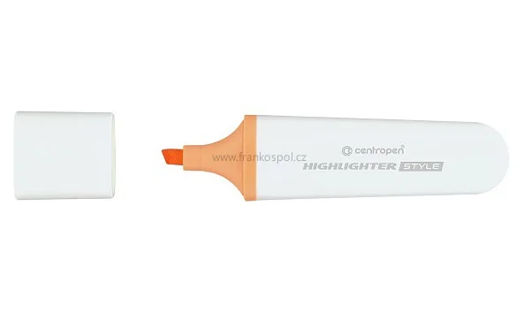 Levný Zvýrazňovač CENTROPEN Style 6252, pastelový, oranžový