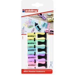 Zvýrazňovač EDDING 7 mini, 5 sada pastel Omezená Nabídka