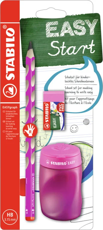 Výhodná Nabídka Školní set STABILO EASYgraph, růžový R