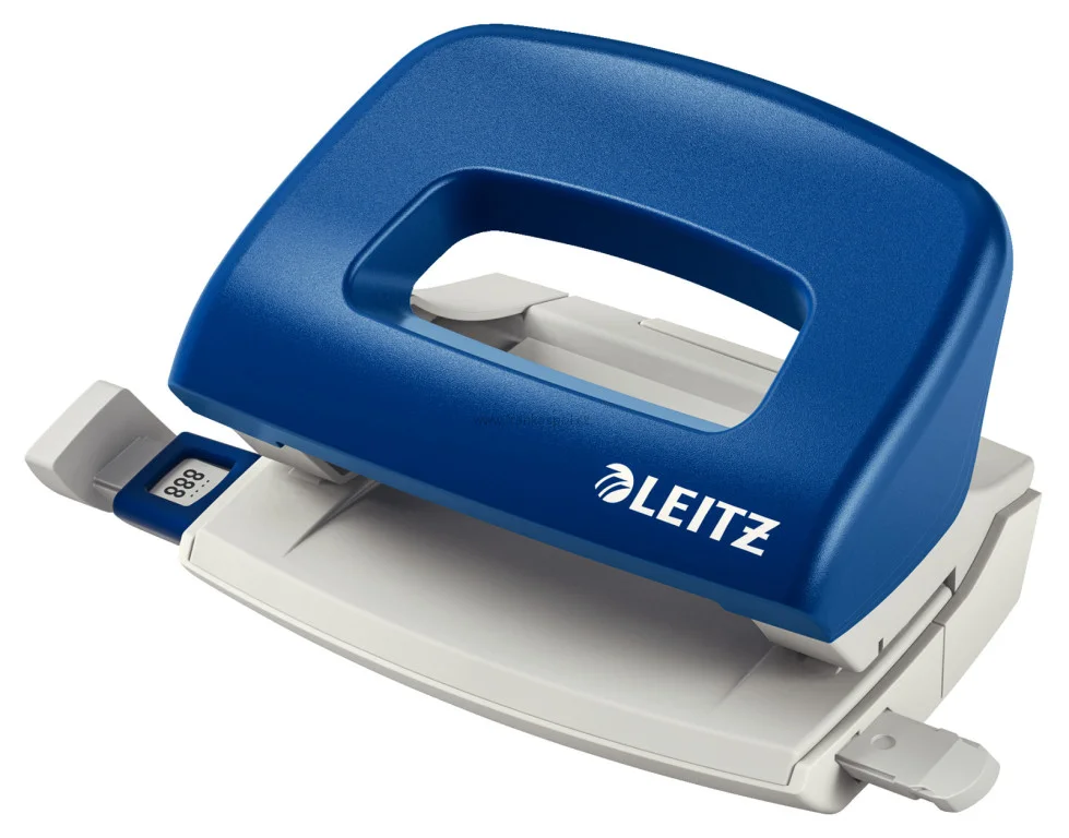Děrovačka LEITZ NeXXt 5058 mini, modrá Tovární Cena