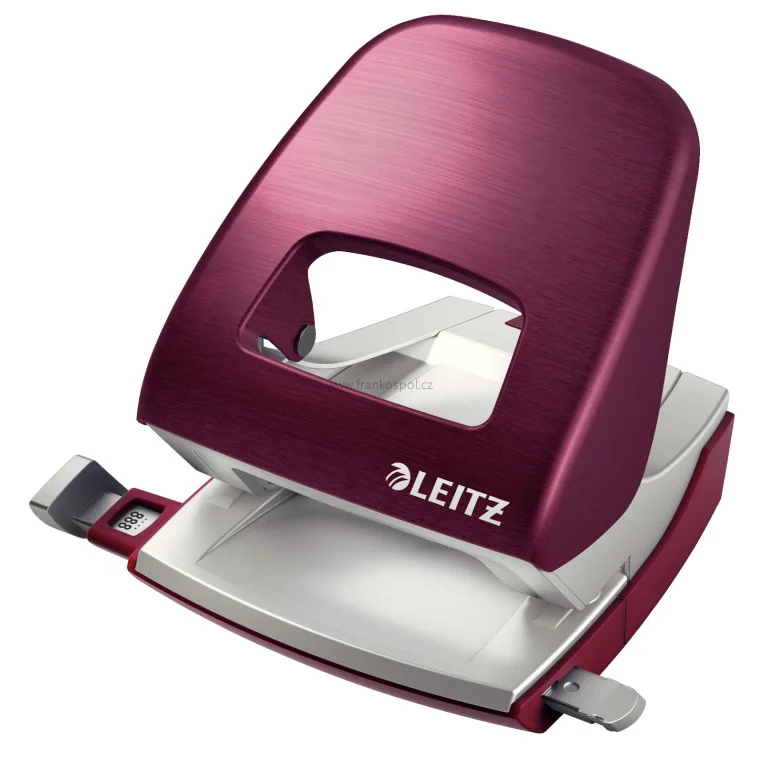 Děrovačka LEITZ NeXXt Style 5006, granátově červená Ověřený