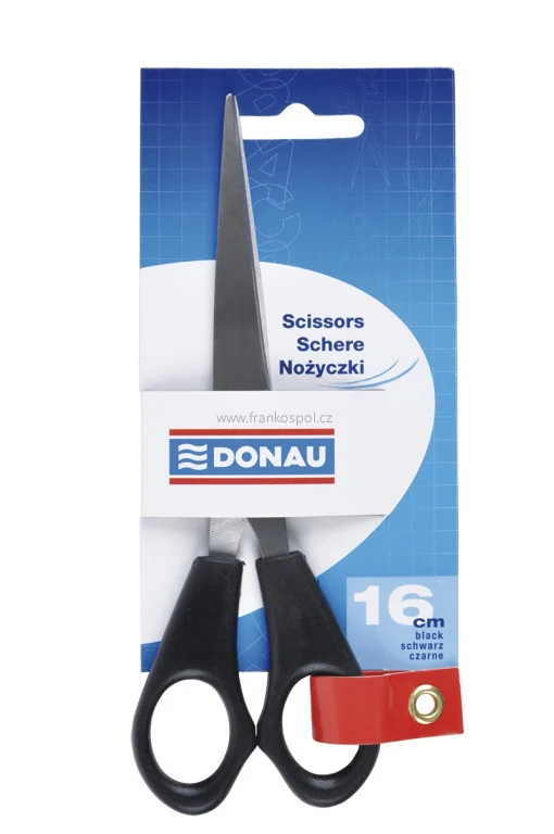 Značkový Kancelářské nůžky DONAU, symetrické, 16 cm