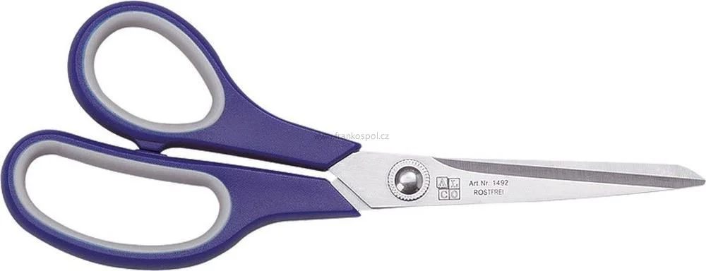 Vysoce Kvalitní Kancelářské nůžky MIKOV 1492, asymetrické, 19 cm