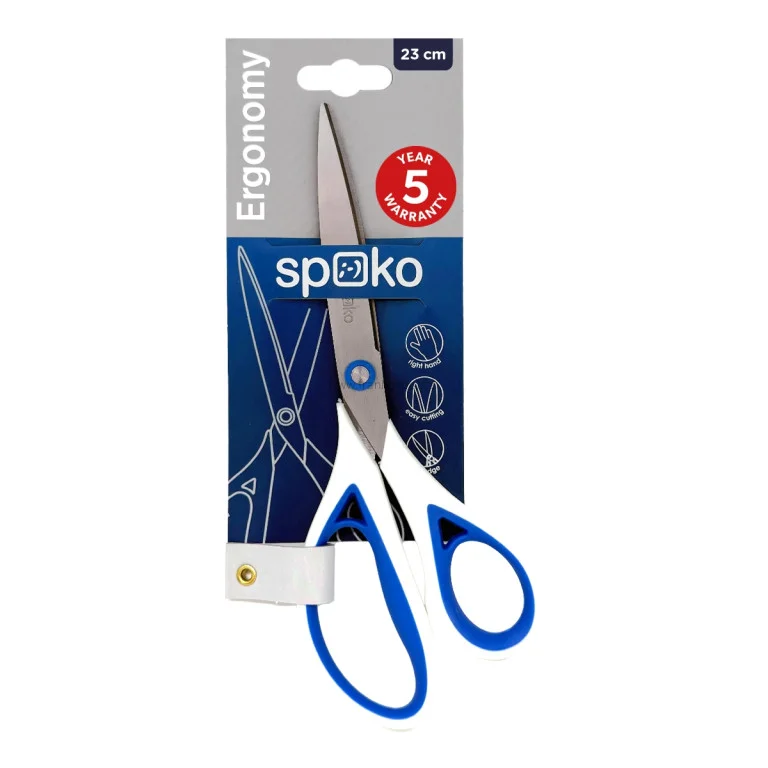 Kancelářské nůžky SPOKO Ergonomy, asymetrické, 23 cm Finální Výprodej