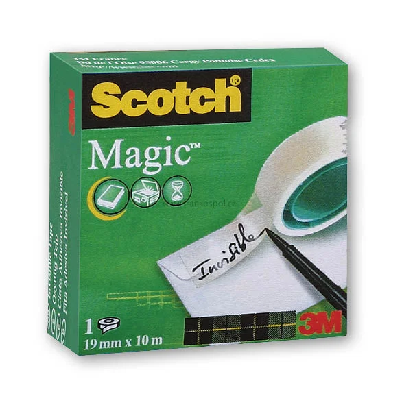 Hit Sezóny Lepicí páska 3M Scotch Magic 810 INVISIBLE, 19 mm x 10 m