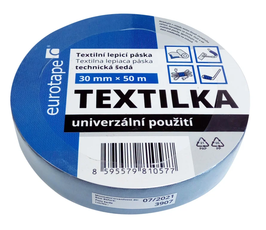Výprodej Lepicí páska textilní CHEMOTEX 30 mm