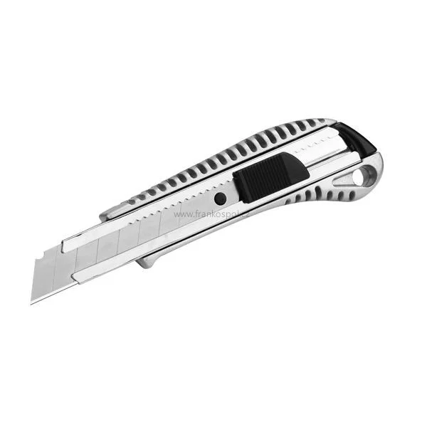 Odlamovací nůž velký, s vodící lištou, celokovový, 18 mm Expresní Doručení