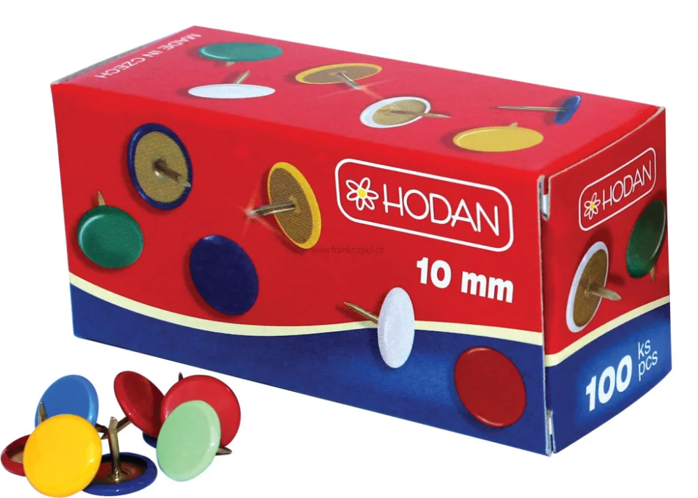 Objednat Nyní Připínačky HODAN 10 mm, mix barev