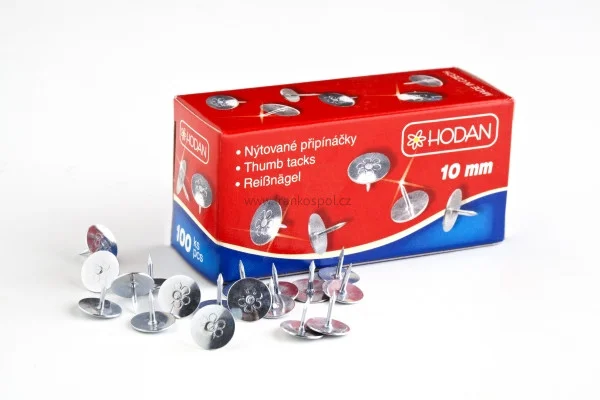 Vysoce Kvalitní Připínáčky HODAN 10 mm, 100 ks