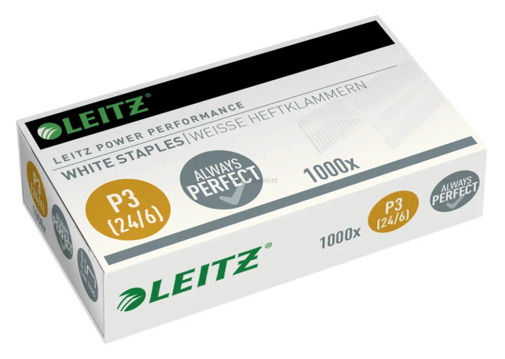 Must-Have Spojovače LEITZ Power Performance P3, 24/6, bílé