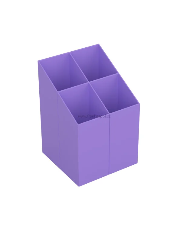 Stojánek na tužky ICO Quadrate, fialový Top Prodej