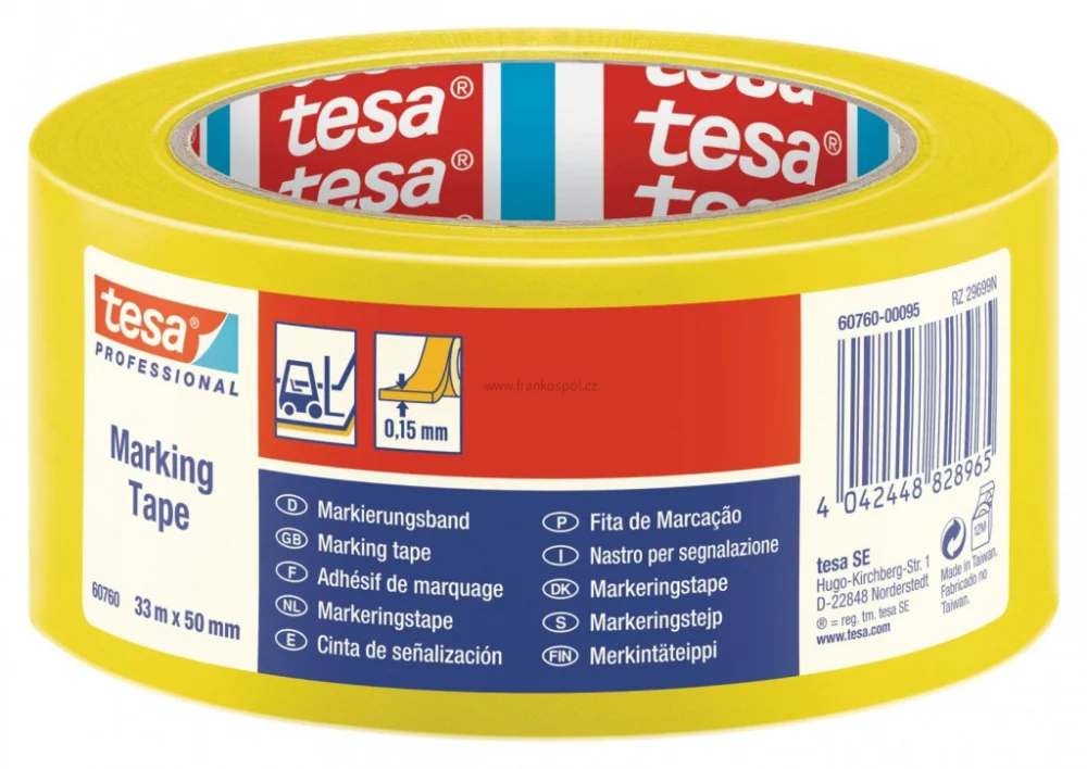 Vyznačovací páska TESA 60760, 50 mm x 33 m, žlutá Bezpečná Platba