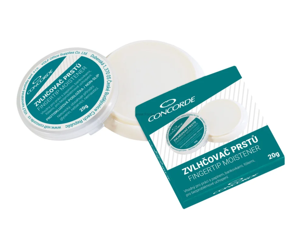 Zvlhčovač prstů CONCORDE, glycerinový Tovární Cena