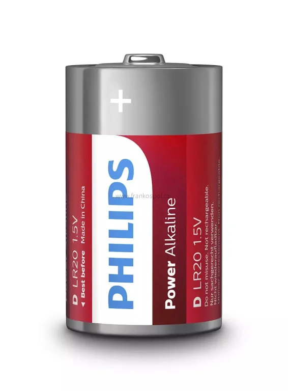 Baterie PHILIPS POWERLIFE R20 (velký mono), 1ks Značkový