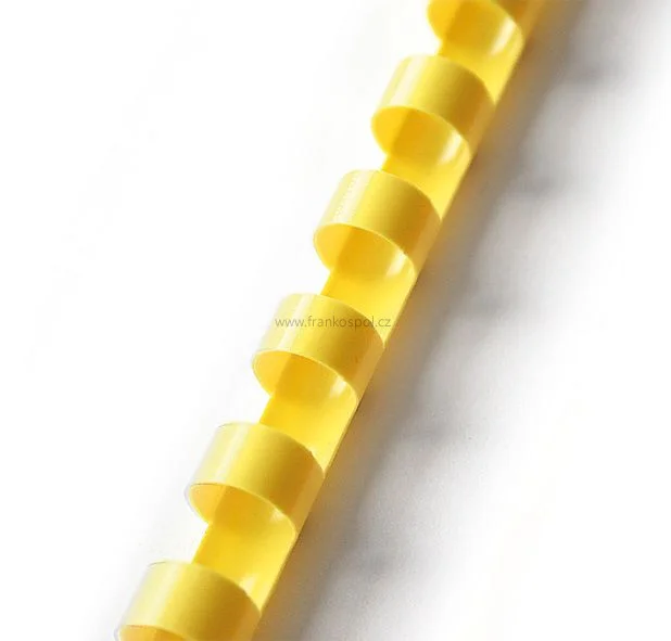Plastové hřbety 25 mm, žluté Aktuální