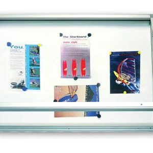 Zlevněný Extériérová magnetická vitrína, 101 x 75 cm