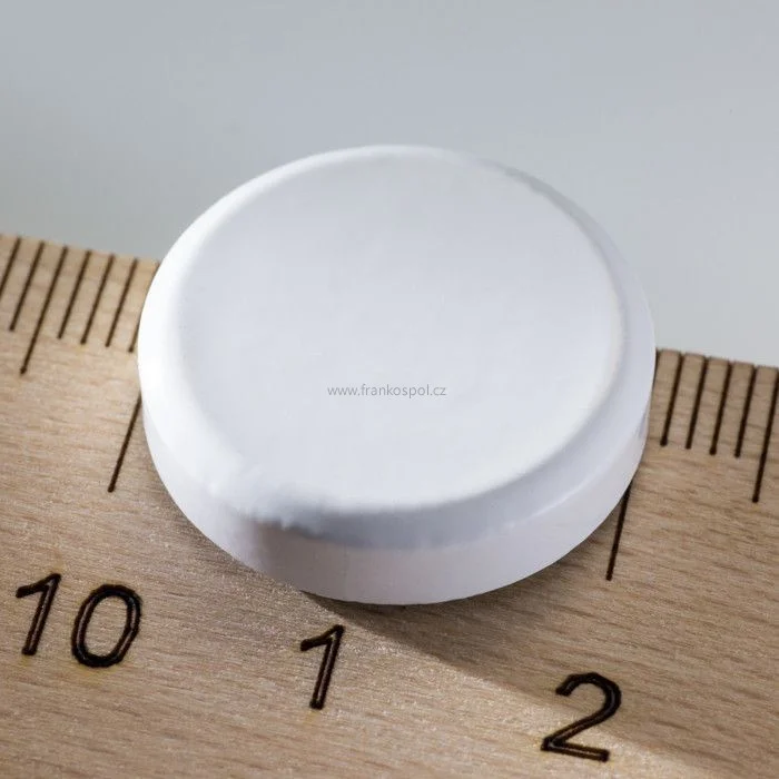 Finální Výprodej Kulatý magnet 20 mm, bílý