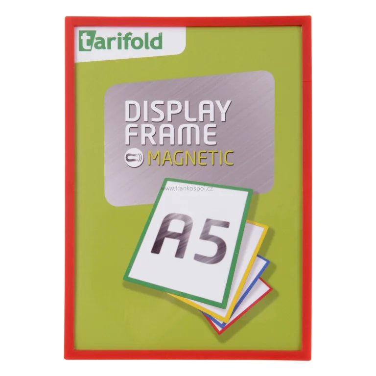 Magnetický rámeček TARIFOLD Display Frame, A5, červený Top Prodej