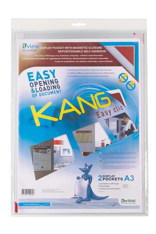 Must-Have Samolepící kapsa TARIFOLD Kang Easy Clic, A3, transparentní