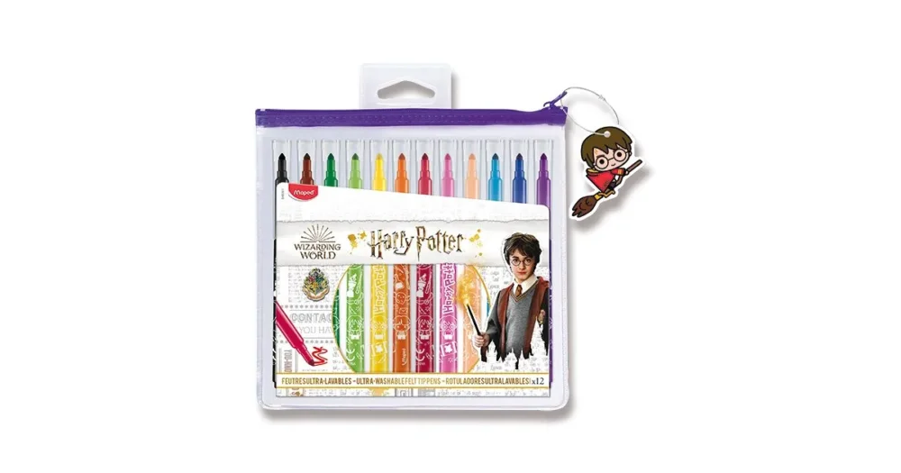 Dětské fixy Maped Color'Peps Harry Potter, sada 12 barev, pouzdro na zip Cenový Hit