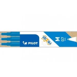 Vrácení Zdarma Sada 3 ks náplní Pilot FriXion Ball, střední hrot M 0,7mm - nebeská modř