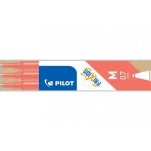 Sada 3 ks náplní Pilot FriXion Ball, střední hrot M 0,7mm - korálová růžová Nejlepší Volba
