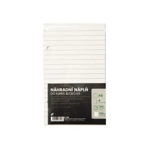 Výhodná Nabídka Náhradní náplň do KARIS A6 90x148mm, 100 listů, linka