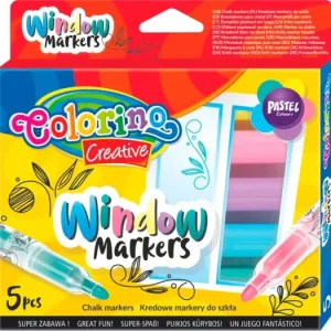 Sada křídových popisovačů na sklo Colorino, 5 barev Dokud Zásoby Vydrží