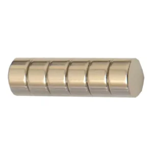 Super silné magnety - kotouč, Ø 9 mm, stříbrný/ 6ks Autentický