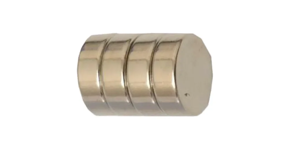 Super silné magnety - kotouč, Ø 12 mm, stříbrný/ 4ks Finální Výprodej
