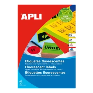 Víkendová Akce Univerzální etikety APLI fluo, 64 x 33,9 mm, oranžové