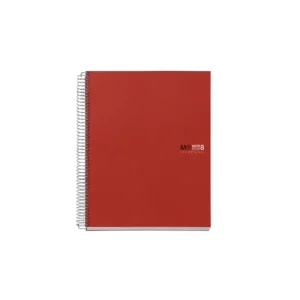 Výprodej Miquelrius poznámkový blok Basic NB-8, A4, 70 g, PP, 200 listů, linka, červený