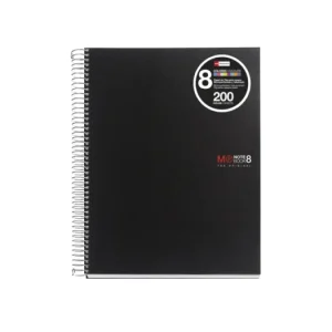 Zlevněný Miquelrius poznámkový blok Basic NB-8, A5, 70 g, PP, 200 listů, linka, černý