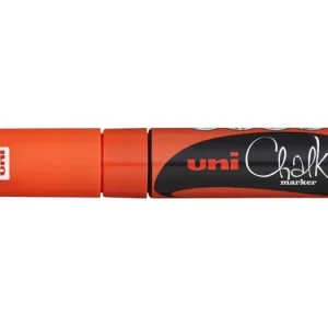 Sleva Křídový popisovač UNI - PWE-8K Chalk Marker, 8 mm, fluo-oranžový