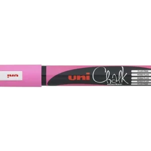 Výprodej Křídový popisovač UNI Chalk Marker PWE-5M, 1,8-2,5 mm - fluo růžový