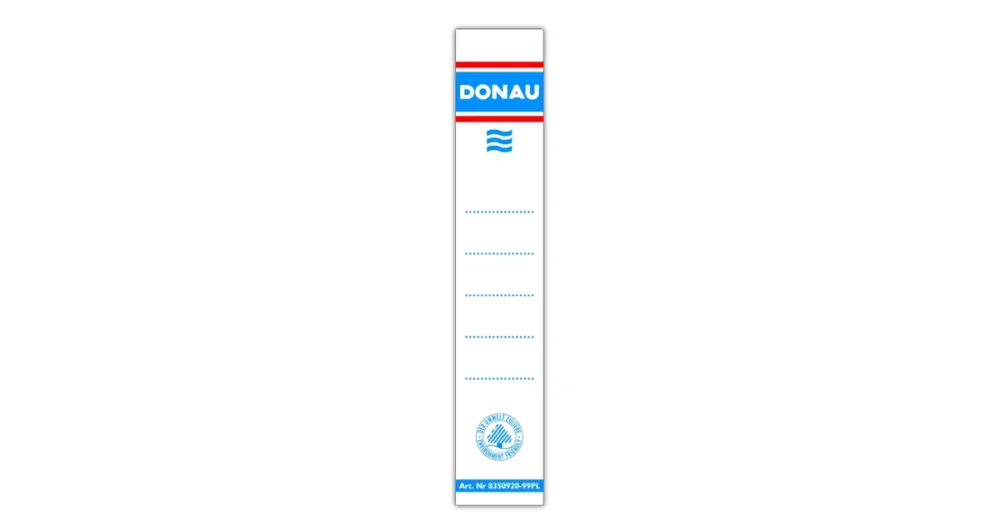Must-Have Štítky pro pořadače 33x153 mm/20ks, DONAU - samolepící bílé