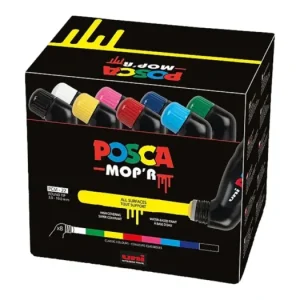 Akce Sada dekoračních popisovačů Posca PCM-22, MOP'R, 18 mm, 8 základních barev