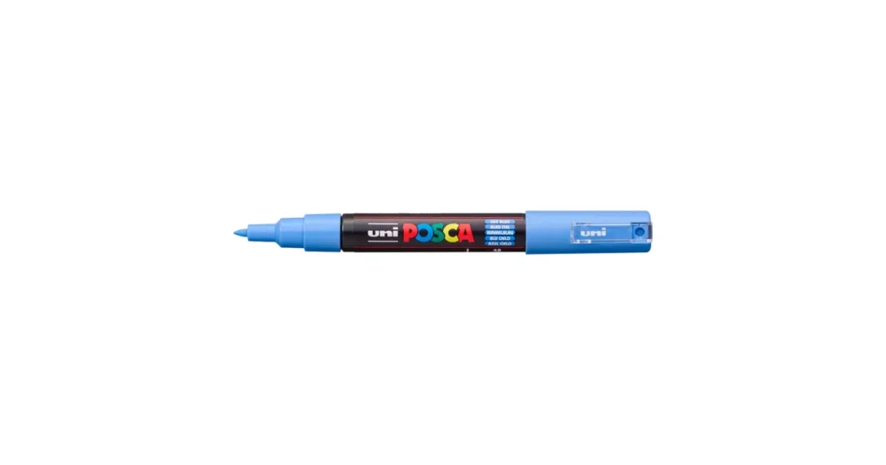 Zlevněný Dekorační popisovač Posca PC-1M, nebesky modrá (48), 0,7 - 1,0 mm