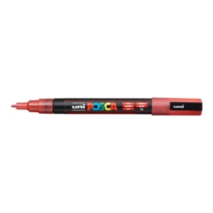 Víkendová Akce Dekorační popisovač Posca PC-3ML, 9 - 1,3 mm, třpytivě červená (L15)