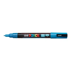 Dekorační popisovač Posca PC-3ML, 0,9 - 1,3 mm, třpytivě světle modrá (L8) Vysoce Kvalitní