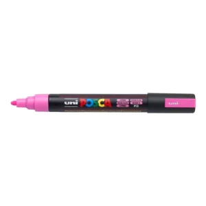 Dekorační popisovač Posca PC-5M, 1,8 - 2,5 mm, fluo růžová (F13) Oblíbený