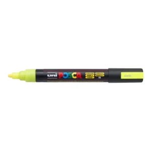 Autentický Dekorační popisovač Posca PC-5M, 1,8 - 2,5 mm, fluo žlutá (F2)