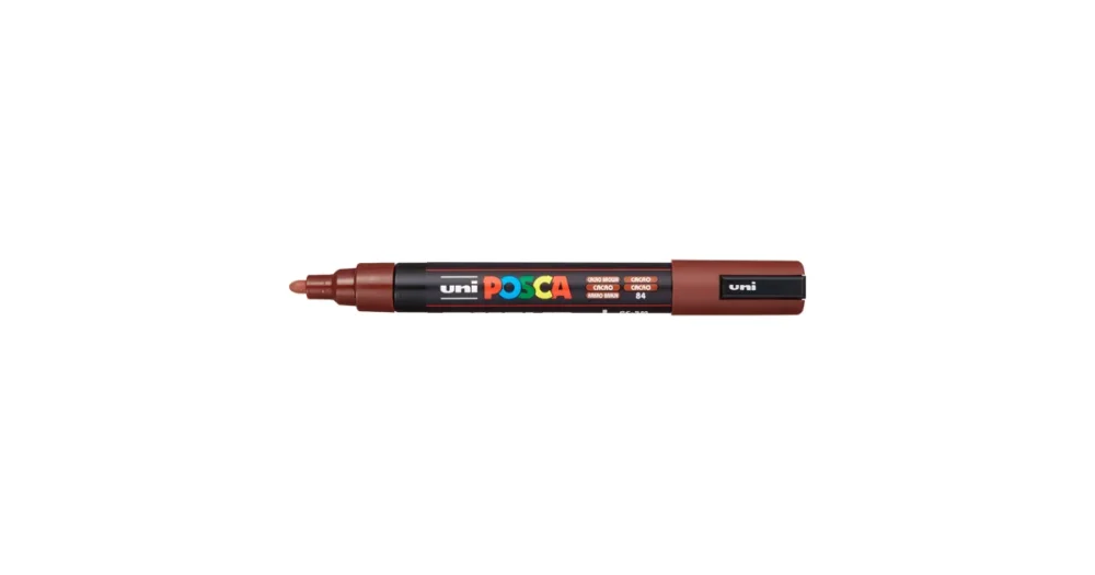 Autentický Dekorační popisovač Posca PC-5M, 1,8 - 2,5 mm, kakaová (84)