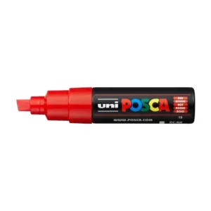 Výprodej Dekorační popisovač Posca PC-8K, 8 mm, červená (15)