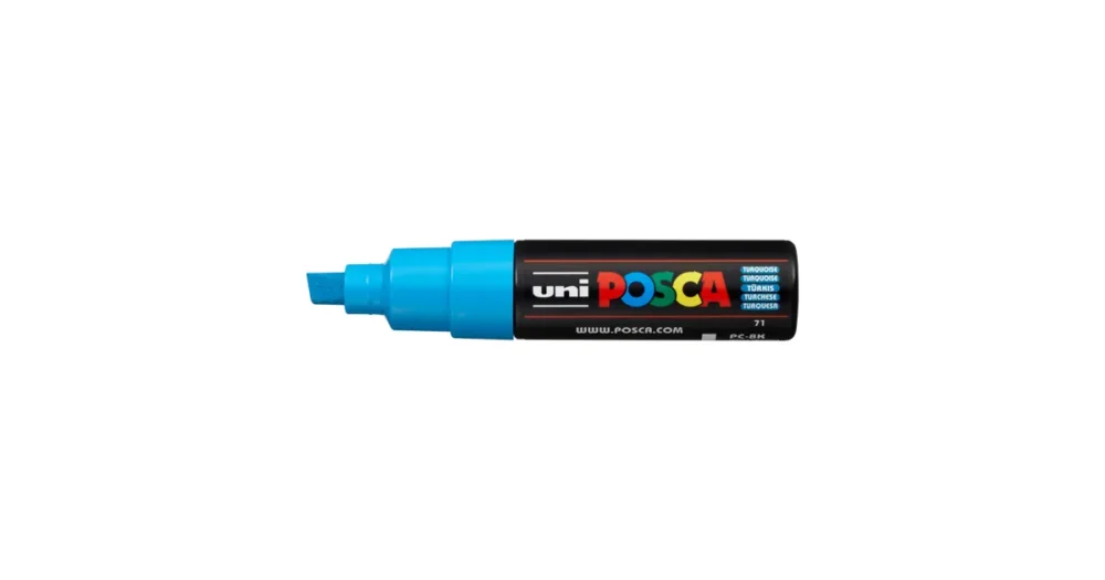 Dekorační popisovač Posca PC-8K, 8 mm, tyrkysová (71) Vrácení Zdarma