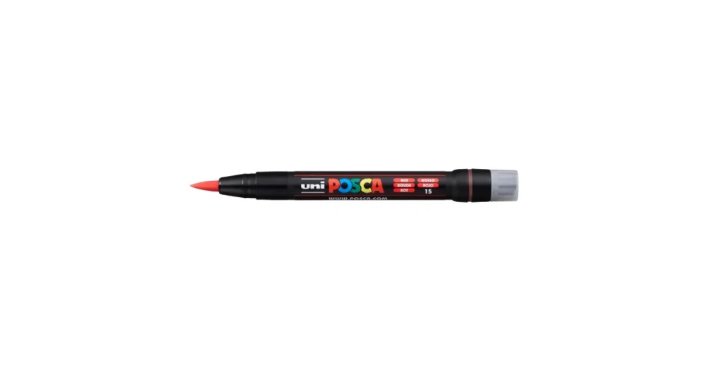 Dekorační popisovač PoscaPCF-350, 8 mm, červená (15) Expresní Doručení