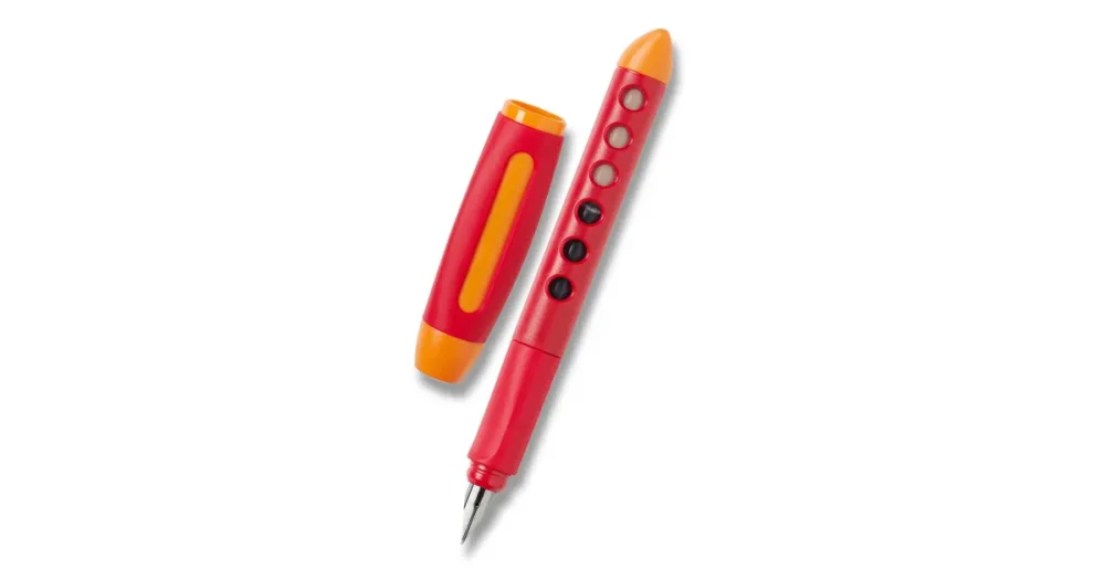 Levný Bombičkové pero Faber-Castell Scribolino pro leváky - červené