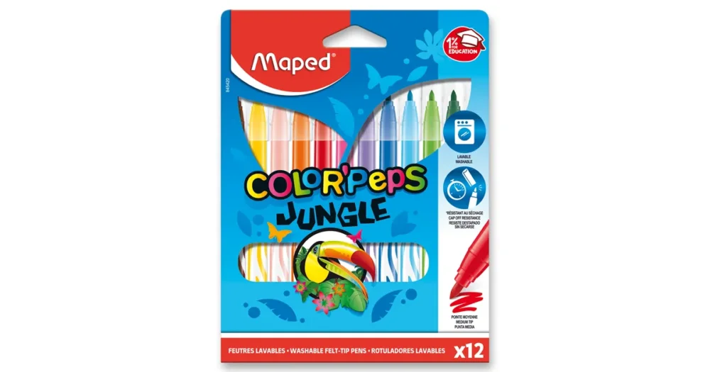 Nízká Cena Dětské fixy Maped Color'Peps Jungle, 12 barev