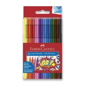 Dětské fixy Faber-Castell Grip - 10 barev Dokud Zásoby Vydrží